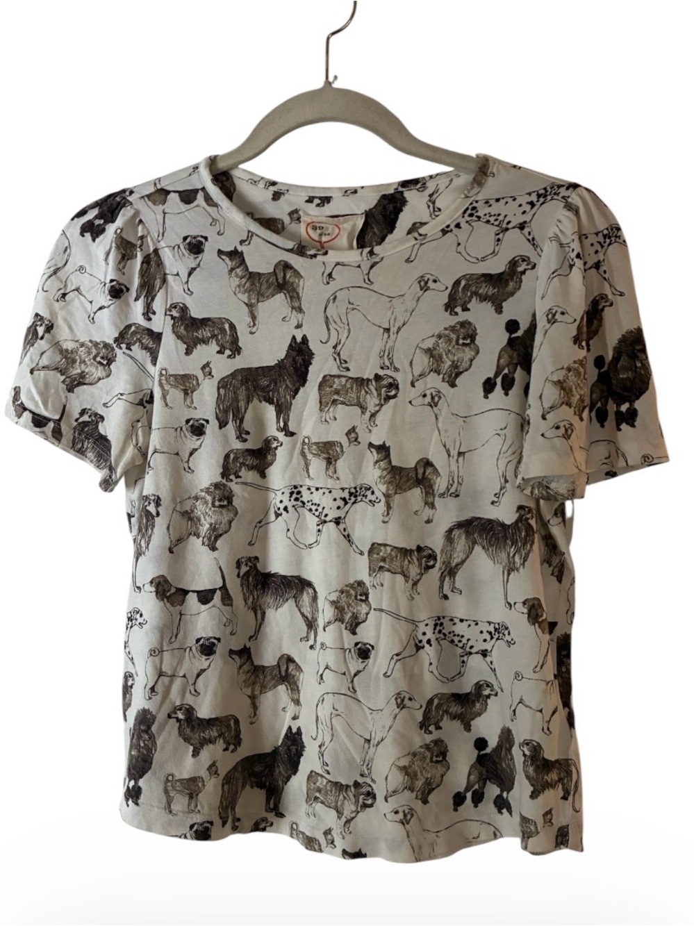Anthropologie '39 of 52 Conversations' Dog Days Tee Shirt Sz XS